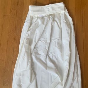 SHEIN White Long Skirt with Waistband